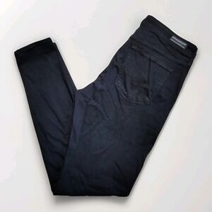 AG Adriano Goldschmied The Farrah Skinny High Rise Black Jeans Women's Size 32R